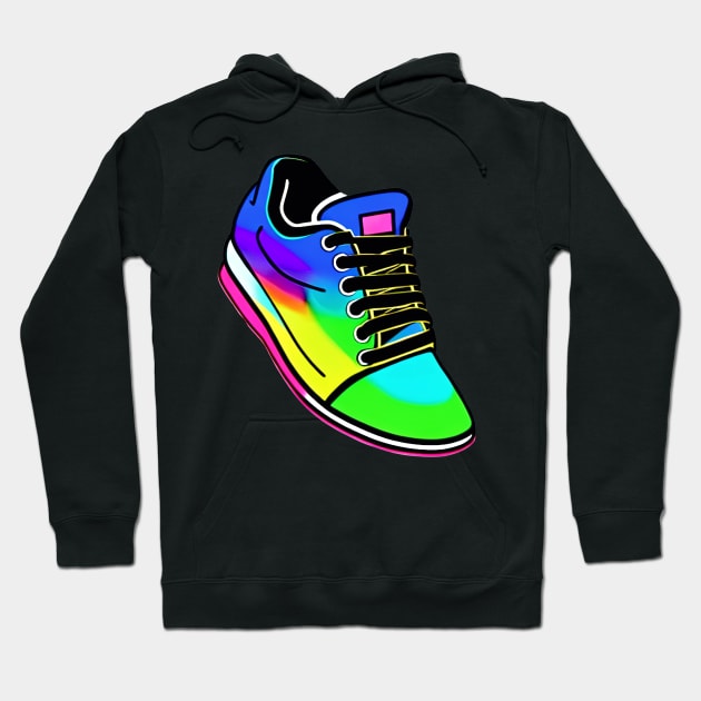 Rainbow Sneaker Hoodie by David Kincaid Art